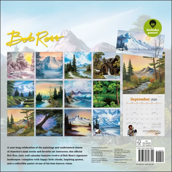 Kalender 26 Bob Ross amp – Bild 2