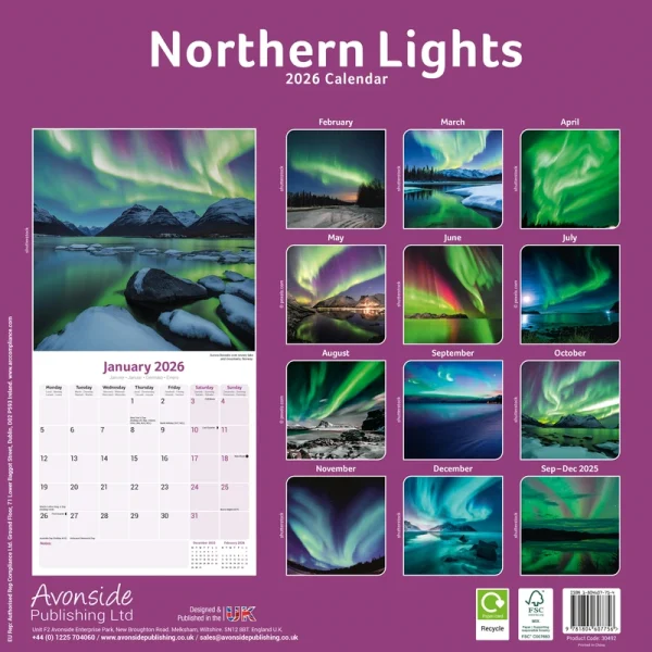 Kalender 26 Northern Lights as - Image 2