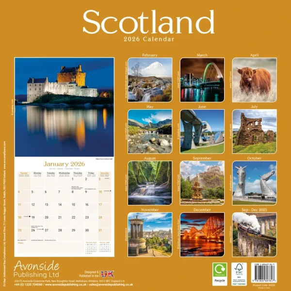 Kalender 26 Scotland as - Image 2