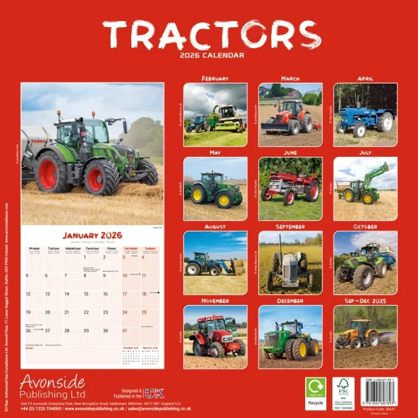 Kalender 26 Tractors as – Bild 2