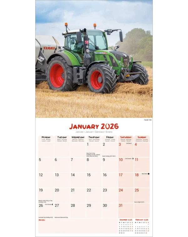 Kalender 26 Tractors as – Bild 3