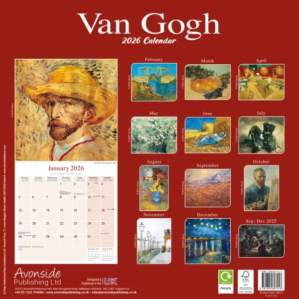 Kalender 26 Van Gogh as – Bild 2