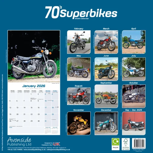 Kalender 26 70's Superbikes as – Bild 2